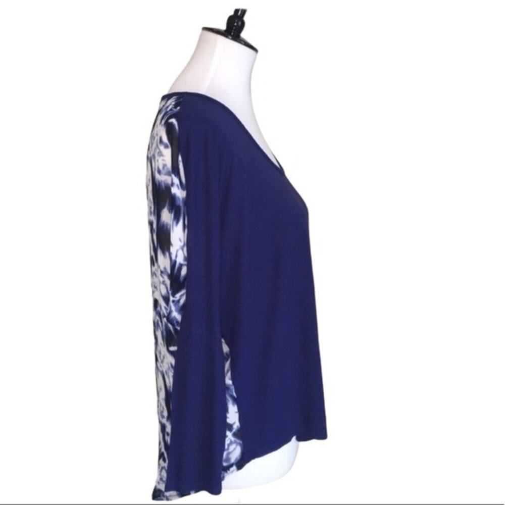 Guess Mixed Media High Low Top XS